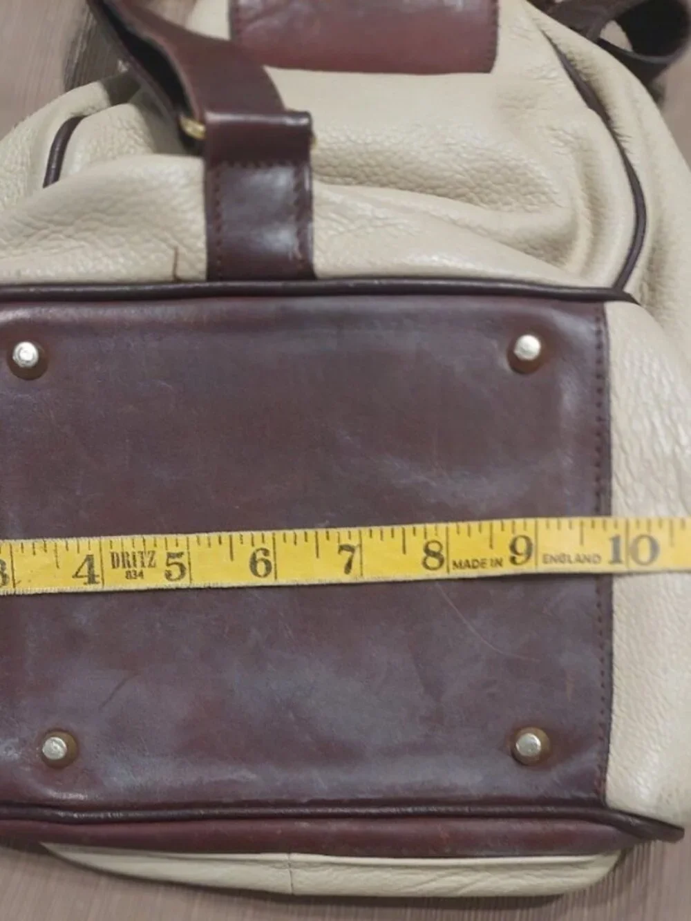 Vintage 1990s Valentina Italian Leather Convertible Bag | Two-Tone